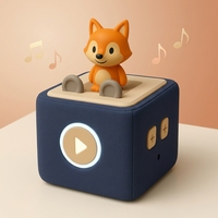 Machine interactive de racontage d'histoires NFC pour enfants, appareil d'apprentissage intelligent Montessori sans écran personnalisé, lecteur audio tactile avec figurines