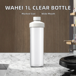 Bouteille d'eau graduée à large ouverture transparente Wahei <span class=keywords><strong>Freiz</strong></span> 1L, mug pour usage au bureau, unisexe RH-1744 - Product Image 6