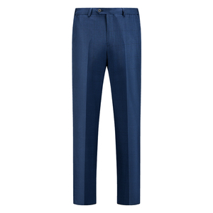 <span class=keywords><strong>Costume</strong></span> en tissu italien pour hommes HC-HY5072-1Q 50% laine bleu Royal Plaid simple boutonnage Style d'affaires personnalisable <span class=keywords><strong>mariage</strong></span> respirant - Product Image 6