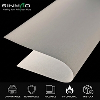 Tissu en silicone rétroéclairé 180 g/m² ignifuge B1 pour projets publics