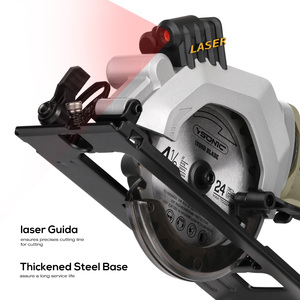 Sierra Circular Inalámbrica Mini con Batería de Iones de Litio de 20V, Hoja de 115mm, Guía Láser para Cortar Madera, Metal y Plástico - Herramienta de Bricolaje - Product Image 3