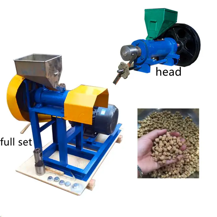 automatic model fish food pellet machine floating baits pelleting mill