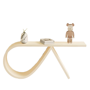 Mới nhất thiết kế kem phong cách sảnh lối vào bảng phòng khách hành lang giao diện điều khiển bảng kim loại tường phải đối mặt với lưu trữ thiết kế đồ nội thất - Product Image 6