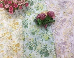 ผ้าชีฟองปักลายพิมพ์ลายลูกไม้ผ้าเนื้อบางเนื้อละเอียดละเอียดเรียบดีไซน์แบบเจาะรูสำหรับงานแต่งงานและเด็กผู้หญิง - Product Image 1