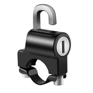 Verrou antivol pour <span class=keywords><strong>casque</strong></span>, support de guidon, <span class=keywords><strong>moto</strong></span>, <span class=keywords><strong>moto</strong></span> électrique, verrou de sécurité universel en métal, guidon de 22mm à 28mm - Product Image 1