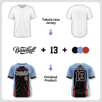 Chemises de baseball personnalisées avec logo d'équipe, boutonnées, vente en gros, impression numérique sublimée classique, uniforme de baseball pour hommes Zp25011