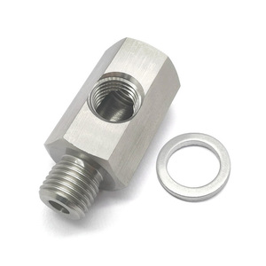 Stainless Steel M14X1.5 To 1/4NPT <b>Adapter</b> Connector For Car Turbocharger Supply Pipe Hydraulic Fitting - Product Image 2