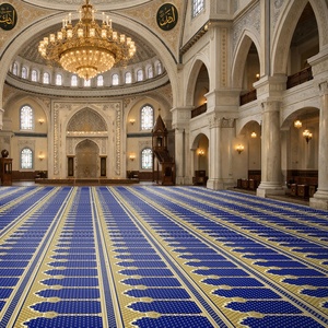 Wall to Wall Green Beige Border Masjid Praying <strong>Carpet</strong> <strong>Mosque</strong> Prayer <strong>Carpet</strong> Muslim Masjid <strong>Carpets</strong> in <strong>Dubai</strong> - Product Image 2