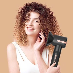 Sèche-cheveux ionique pliable 7-en-1 multifonctionnel avec buse, diffuseur, lisseur, peigne et boucleur, moteur BLDC, idéal pour la maison et les hôtels - Product Image 3
