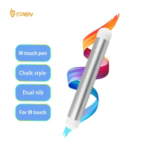 2023 New Idea Educational Tool Chalk Style Dual Nibs Touch Stylus Custom LOGO Pen for Smart Blackboard/Whiteboard for Teacher