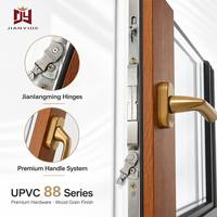Ventana de PVC de Estilo Europeo, Abatible hacia Adentro, Doble Acristalamiento, Eficiente Energéticamente, Insonorizada, para Viviendas y Villas