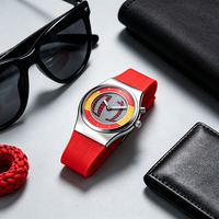 Montre de luxe à quartz numérique pour hommes et femmes avec bracelet en silicone, chiffres décoratifs clignotants, logo personnalisé, sport, plusieurs couleurs