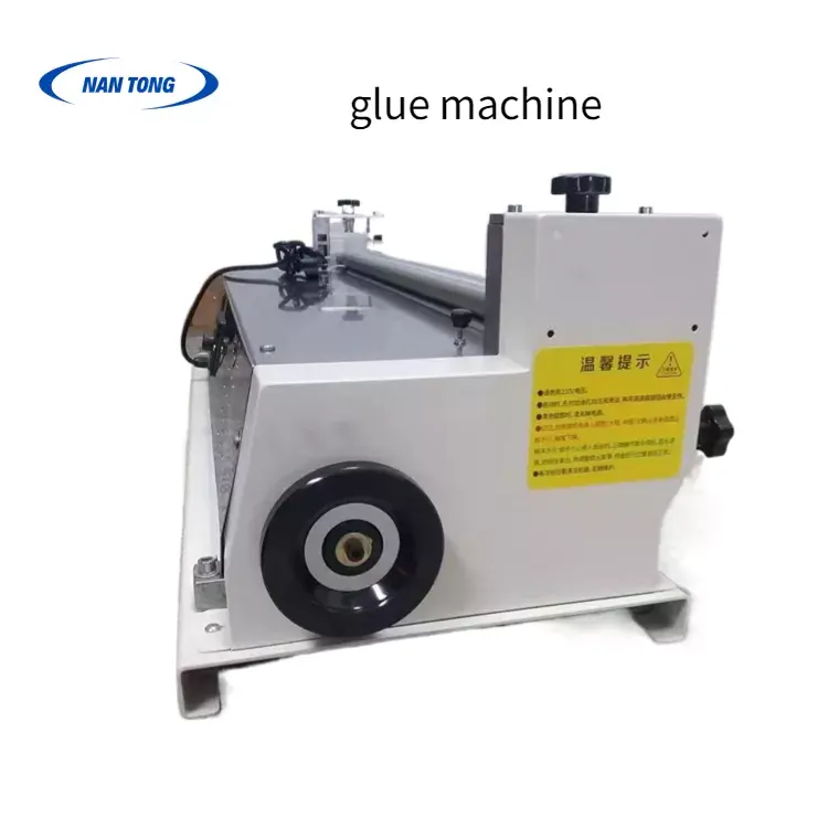 Yarı otomatik kağıt tahta tutkal makinesi paslanmaz çelik yapıştırma yapıştırma makinesi