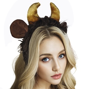 Accessoires <span class=keywords><strong>de</strong></span> cosplay personnalisés en peluche : bandeau oreilles <span class=keywords><strong>de</strong></span> bétail et queue <span class=keywords><strong>de</strong></span> <span class=keywords><strong>loup</strong></span>/chat pour déguisements - Product Image 2
