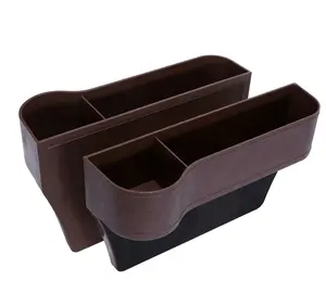 Relleno de huecos de asiento de coche, bolsa de almacenamiento de portavasos, consola de asiento de plástico