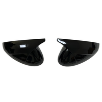 Dongfeng Peugeot 308 Couverture de rétroviseur en fibre de carbone noir brillant personnalisé Bullhorn Type d'adhésif modifié Kit de carrosserie