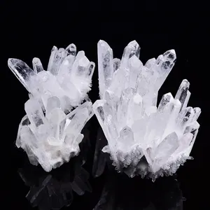 Natuurlijke Healing Crystal Geode-Grote Clear Rock Quartz Cluster Ruwe Edelsteen Voor Home Decor Meditatie En Chakra Balancing