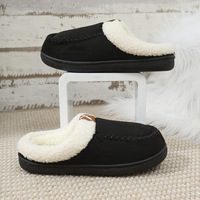 Chaussons d'intérieur en fourrure pour l'hiver, doublés de polaire, semelle épaisse antidérapante, pour l'intérieur et l'extérieur