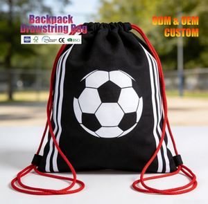Custom Foldable Waterproof <b>Drawstring</b> <b>Backpack</b> Bags for Gym Traveling Yoga Outdoor Sports Soccer - Product Image 3