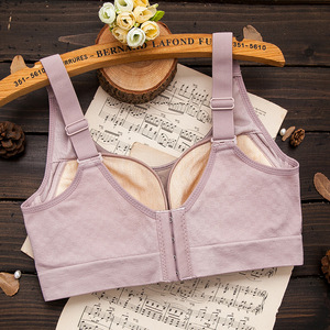 Sujetador sin aros, fino y <span class=keywords><strong>c</strong></span>ómodo, <span class=keywords><strong>copa</strong></span> <span class=keywords><strong>C</strong></span>, ropa interior de encaje para mujer, sujetador para evitar la exposición. - Product Image 4