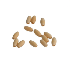 Perline ovali in legno ILAN 20x10mm per accessori di abbigliamento - Product Image 2