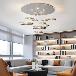 Italian Designer Glass Teardrop Chandelier for Living Room Nordic Style <b>Dining</b> Room Creative Exhibition Hall Pendant <b>Lights</b> - Product Image 1