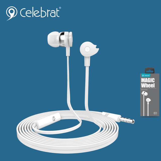 Top Selling Long Wired Earphones Wired Headphones D1 with Mic  In-ear Colorful Headphone for  Girls