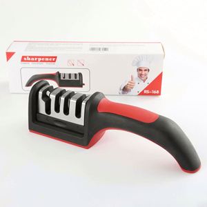 Afilador de Cuchillos Manual Creativo, Profesional y Ecológico de Acero de Tungsteno y Cerámica, Grano Grueso, para Afilar y Pulir, en Stock - Product Image 4