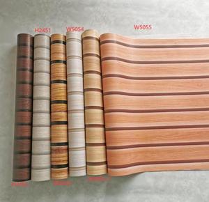 Papier peint autocollant en vinyle PVC Jinyi Wood Stripe, imperméable, couleur noire, décor en relief, à coller et à décoller - Product Image 6