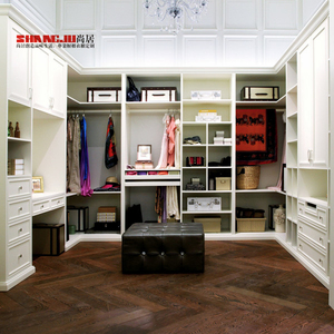 Luxury wooden tatami bed with wardrobe and study table design - Product Image 6