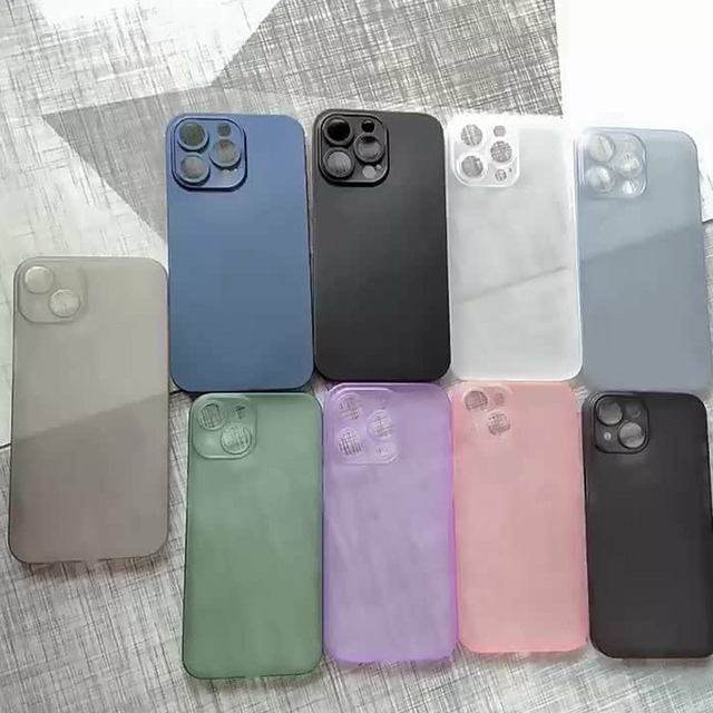 ultra Thin Candy Colour Matte Phone Case Shockproof PP Phone Case for iPhone 16 15 14 13 12 11 Pro Max 17 Air