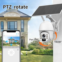 Demax V3 太阳能 PTZ 安防摄像头 4G/WIFI 5MP 超高清 PIR+雷达运动检测 全彩夜视 双向音频 8W