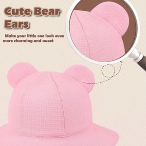Sombreros de Bebé de Muselina 100% Algodón, Unisex, con Personajes Lindos, para Viajes, Deportes al Aire Libre, Uso Diario, para Recién Nacidos de 3 a 12 Meses, para las Cuatro Estaciones - Product Image 2