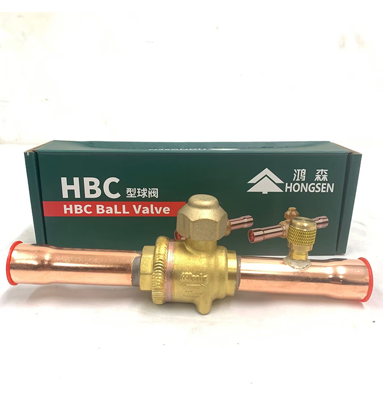 Холодильный латунный шаровой клапан ОДФ с HBC-22V порта клапана доступа