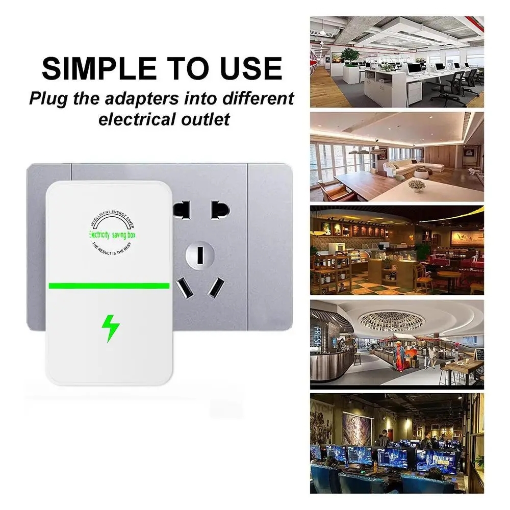 4-Pack Electricity Saving Box – 30000W Power Saver For Home, AC 90-250V, With Indicator Light (US Plug) - View #3