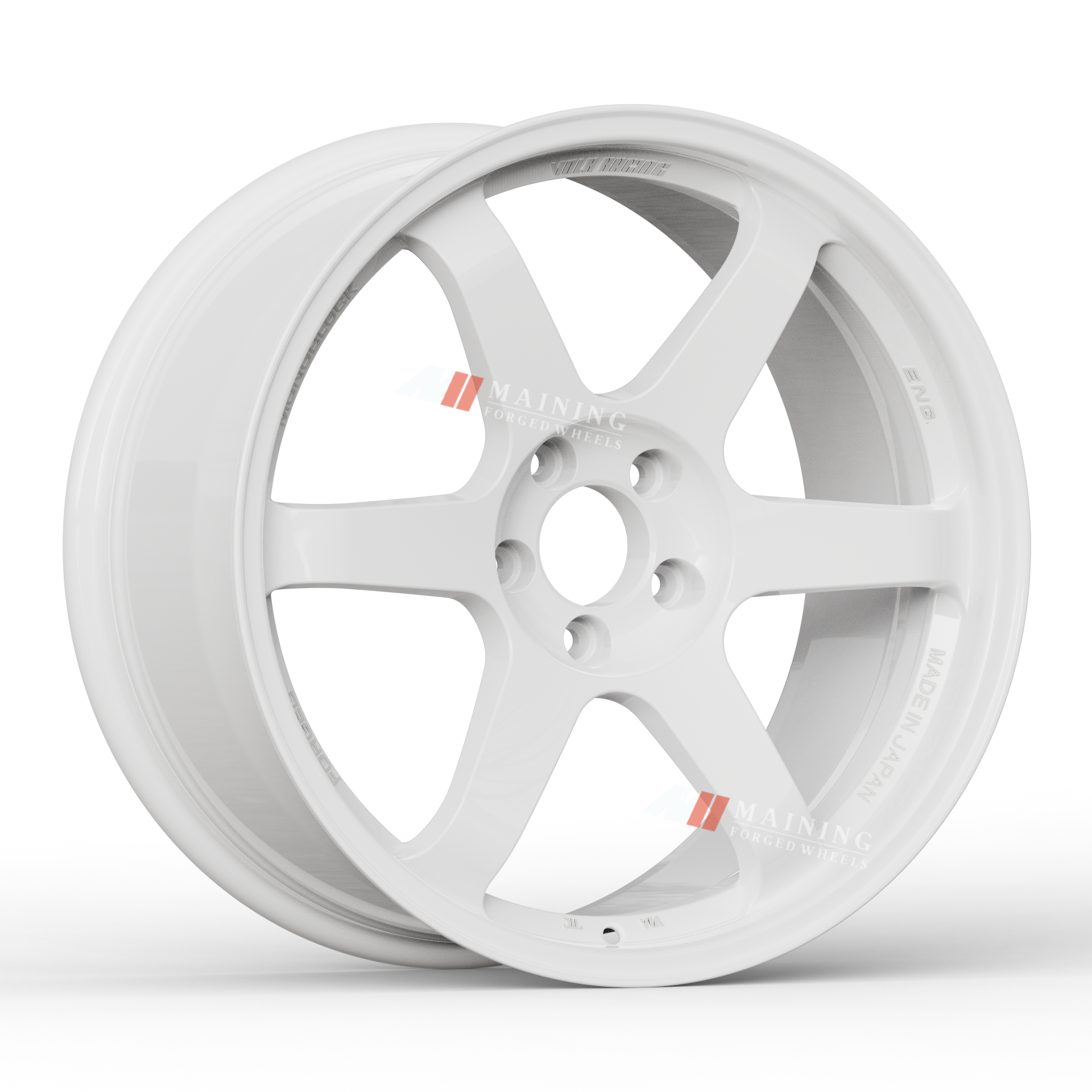 MN Forged ホワイト 18インチレプリカ Volk Racing TE37 M3 M4用 輪 rims