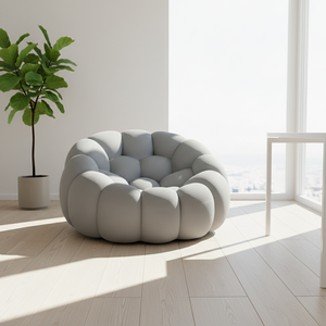 Canapé minimaliste en tissu écologique à une place, avec rembourrage compressé, pour salon, meubles <span class=keywords><strong>Roche</strong></span> Boboies, luxe CHEERMAN - Product Image 1