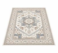 Tapis rectangulaire en polyester à motif Paisley - Tapis de sol de style vintage pour salon, chambre à coucher, tapis de décoration durable pour la maison