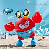 Jouet robot crabe électrique en plastique pour enfants de 1 à 2 ans chantant et dansant pour garçons et filles de 0 à 3 ans