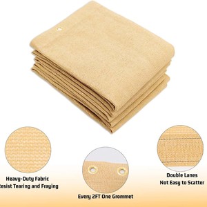 Nông nghiệp Shade Net cho vườn nhà kính màu be nhựa net với 40% 50% 60% 70% 80% 90% mặt trời bảo vệ - Product Image 6