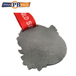 Neue design großhandel individuelle hight polnischen silber metall Überzug machen metall medaille sport medaillen 2,5 zoll - Product Image 5