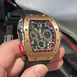 Luxury Men's Rose Gold Chronograph Skeleton Automatic <b>Watch</b> with Sapphire Crystal High-Quality Sports Mechanical Wristwatch - Product Image 3