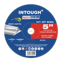 Disque de découpe abrasif INTOUGH 125 mm de haute qualité 125 mm*1,6 mm*22,2 mm (5 pouces) pour meuleuse d'angle