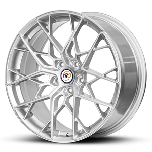 Ruedas Forjadas de Lujo Personalizadas YRO de <span class=keywords><strong>1</strong></span> Pieza con Múltiples Radios, Acabado Plateado Mecanizado, de 17 a 24 Pulgadas, 5x112, 5x114.3, 5x120 para <span class=keywords><strong>Maserati</strong></span> <span class=keywords><strong>MC20</strong></span> - Product Image 3