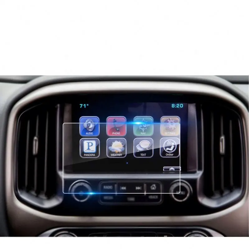 Сенсорное закаленное стекло для дисплея автомобиля, Защита экрана для 2015-2018 Chevrolet Колорадо пригородный Тахо 8 дюймов