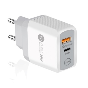 Cargador Rápido Original Tipo C de 25W PD USB para Teléfonos Móviles, Compatible con Enchufes de Reino Unido, Estados Unidos y Europa, Superventas 2025 - Product Image 1