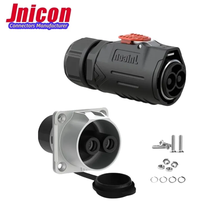 Jnicon grubu MJ32 120A 80A 50A 2 3 4 5 pin metal elektrik konnektörü IP67 endüstriyel su geçirmez fiş soket