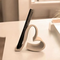 Soporte para Teléfono con Forma de Corazón Impreso en 3D, Adorno de Escritorio para el Día de San Valentín, Soporte Moderno para Teléfono y Tableta, Éxito de Ventas Transfronterizo