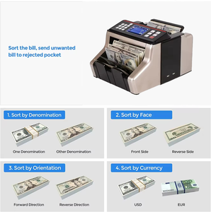 Compteuse de Billets Haute Qualité 2830 Multi-Devises Détecteur de Faux Billets USD/<span class=keywords><strong>EUR</strong></span>/IQD/<span class=keywords><strong>TRY</strong></span> - Product Image 6