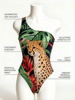 Baju Renang Satu Bahu Motif Hewan untuk Karnaval Senin, Grosir Baju Renang Jouvert, Monokini Label Pribadi untuk Miami 2027